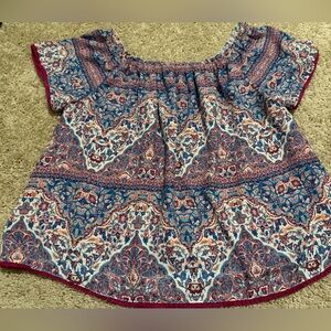 Heartloom Paisley Boho Top Women’s Size Large